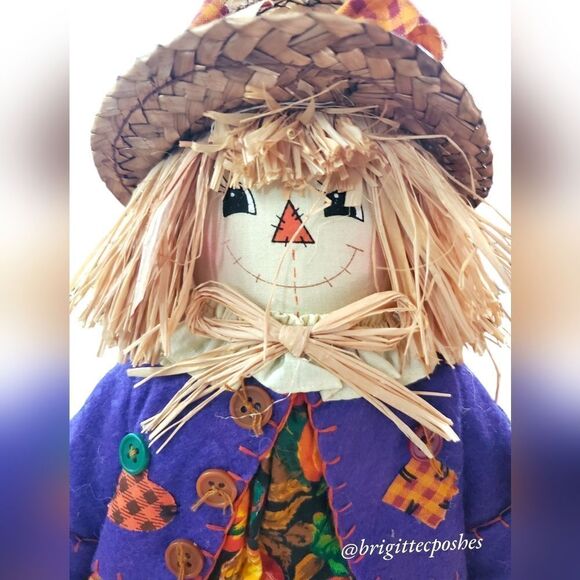 THANKSGIVING FALL 20" in. Scarecrow Straw Doll - Picture 5 of 11